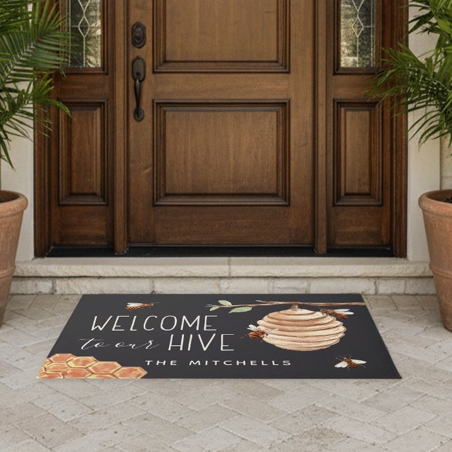 Welcome to Our Hive Personalised Doormat (Creator Uploaded)