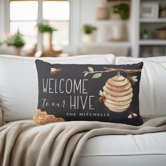 Welcome to Our Hive Personalised Lumbar Cushion (Creator Uploaded)