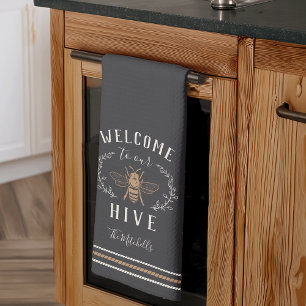 Welcome to Our Hive Personalised Tea Towel