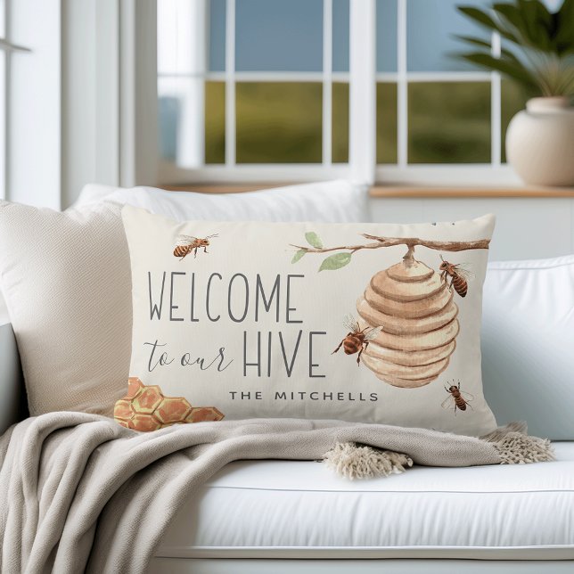 Welcome to Our Hive Personalized Lumbar Cushion (Creator Uploaded)