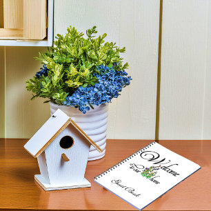 Welcome to Our Home (birdhouse) Guest book