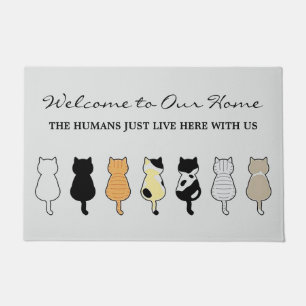 “Welcome to Our Home” Cat Doormat