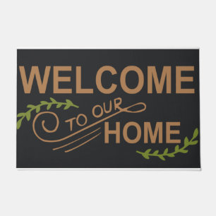 Welcome To Our Home Doormat, home decor Doormat