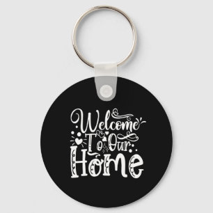 welcome to our home key ring