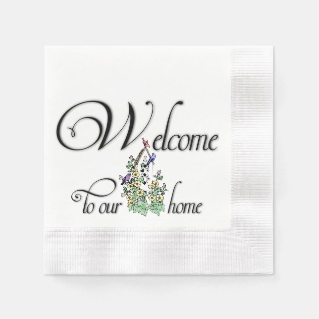 Welcome to Our Home Napkin (Front)