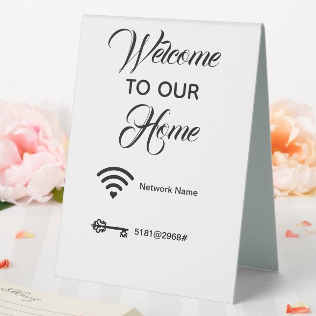 Welcome to our home wifi password elegant (In SItu (Wedding))