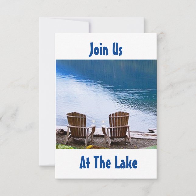 WELCOME "TO OUR LAKE HOUSE" HOUSEWARMING INVITE (Front)