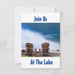 WELCOME "TO OUR LAKE HOUSE" HOUSEWARMING INVITE
