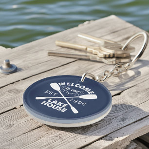 Welcome to our Lake House Personalised Key Ring