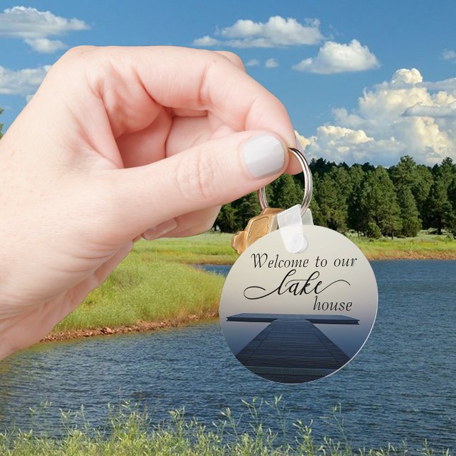 Welcome to Our Lake House Rental Property Vacation Key Ring (Creator Uploaded)