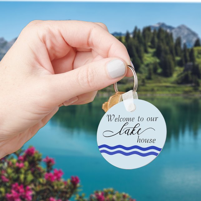 Welcome to Our Lake House Rental Property Vacation Key Ring (Creator Uploaded)