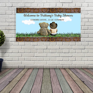 Welcome to Our Lil' Cowboy Ethnic Baby Boy  Banner