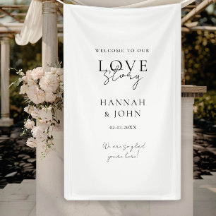 Welcome to our Love-Story! Elegant, modern, Banner