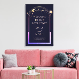 Welcome To Our Love Story Wedding Welcome Sign