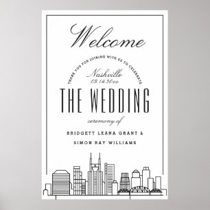 Welcome to Our Nashville Wedding! Poster