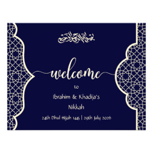 Welcome to our Nikkah - Islamic Wedding Sign