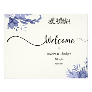 Welcome to our Nikkah - Islamic Wedding Sign