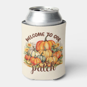 Welcome to Our Patch – Cosy Pumpkin Patch Can Cooler