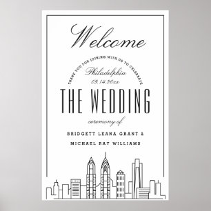Welcome to Our Philadelphia Wedding! Poster