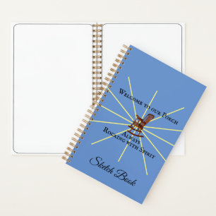 Welcome To Our Porch Always Rocking With Spirit Notebook