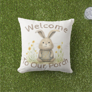 Welcome to our porch outdoor pillow