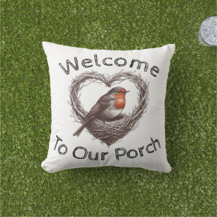 Welcome to our porch outdoor pillow