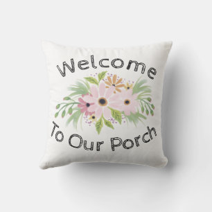 Welcome to our porch outdoor pillow