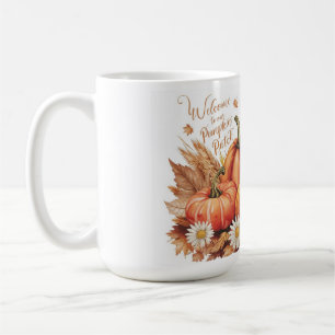 Welcome to our pumpkin patch coffee mug