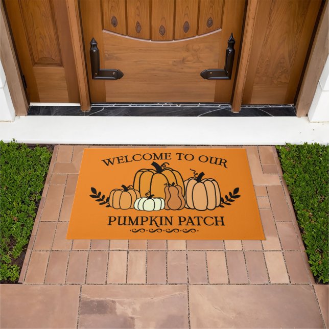 Welcome to Our Pumpkin Patch Door Mat (Outdoor)