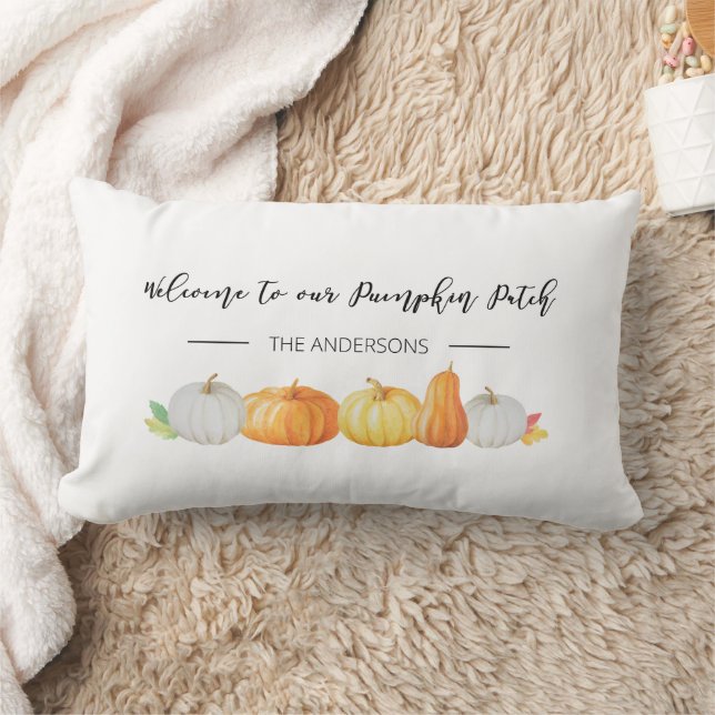 Welcome to our Pumpkin Patch Lumbar Cushion (Blanket)