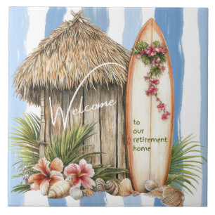Welcome to our Retirement Home Tropical Themed  Ceramic Tile