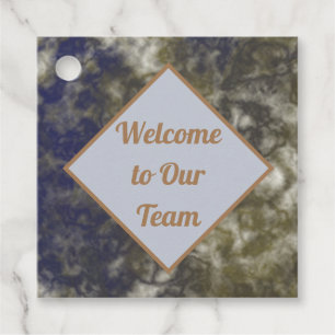 Welcome to Our Team Abstract New Employee Business Favour Tags