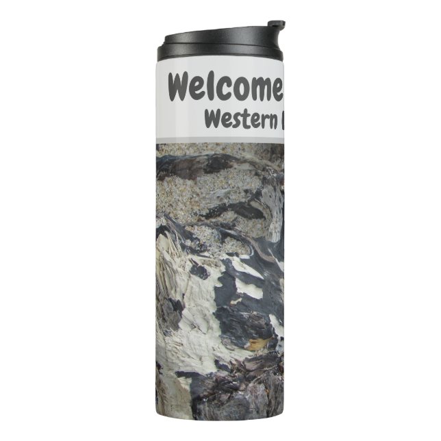 Welcome to Our Team Driftwood Photo New Employee Thermal Tumbler (Rotated Left)
