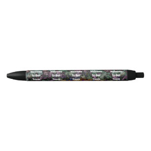 Welcome to Our Team Elegant Tie-dye Professional Black Ink Pen