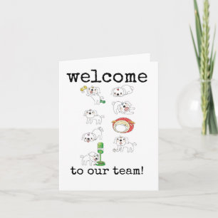 Welcome to Our Team, Funny New Employee Card