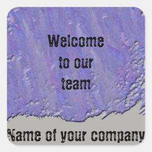 Welcome to Our Team Office Employee New Hire Square Sticker