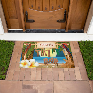 Welcome to Our Tiki Bar Doormat