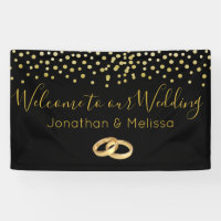 Welcome to our Wedding Faux Gold Confetti