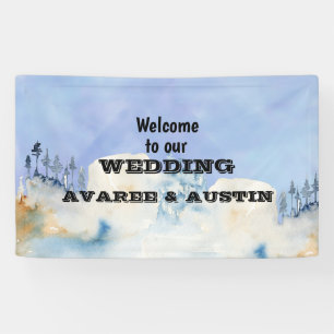 Welcome To our Wedding Forest Banner