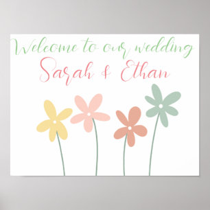 Welcome to our wedding poster