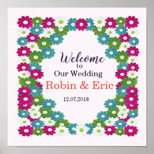 Welcome to our wedding poster