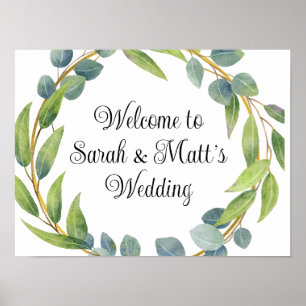 Welcome to our wedding poster