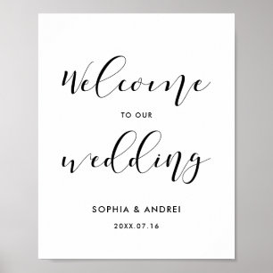 Welcome to our wedding sign
