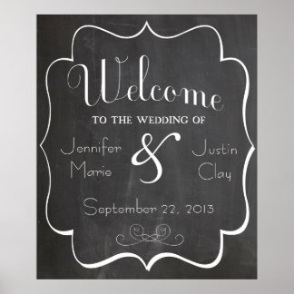 Welcome to our Wedding Sign or Poster