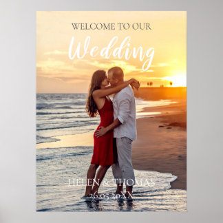Welcome to our wedding sign poster