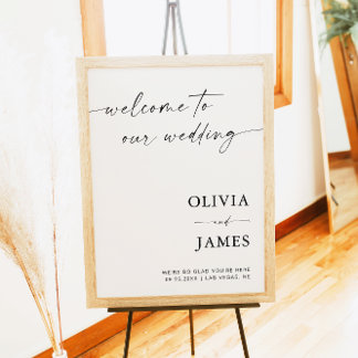 Welcome To Our Wedding, Wedding Welcome Poster