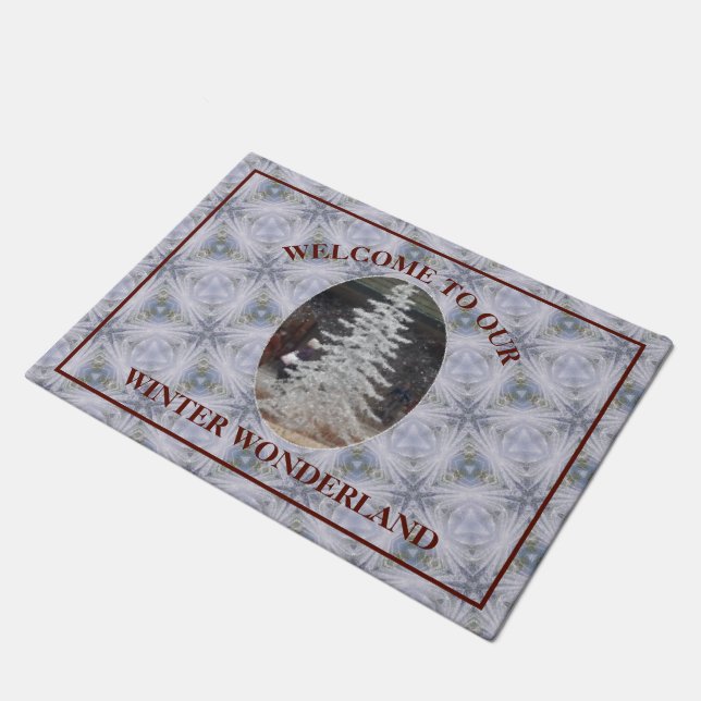 Welcome To Our Winter Wonderland Doormat (Angled)