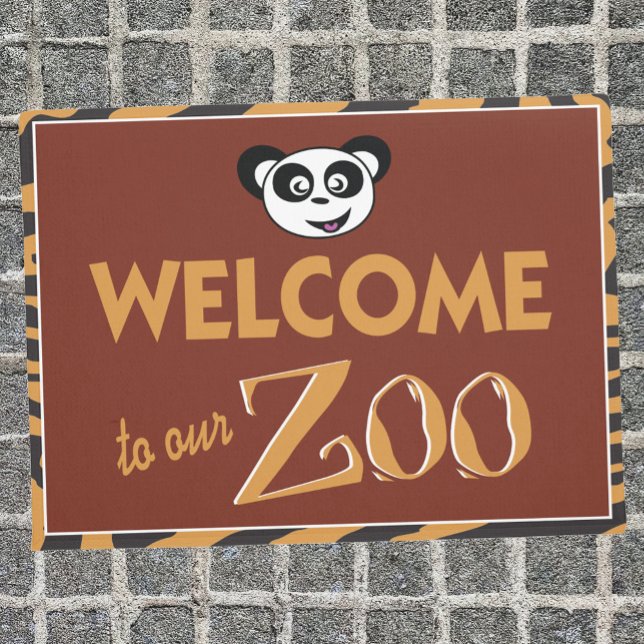 Welcome to our Zoo funny Doormat (Creator Uploaded)