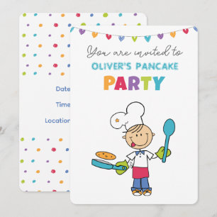 Welcome to Pancake Party invitation