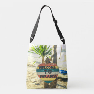 Welcome to paradise Beach Ocean Crossbody Bag